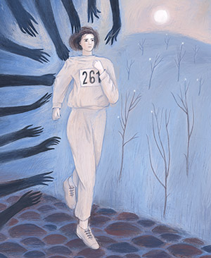 Illustration of Kathrine Switzer